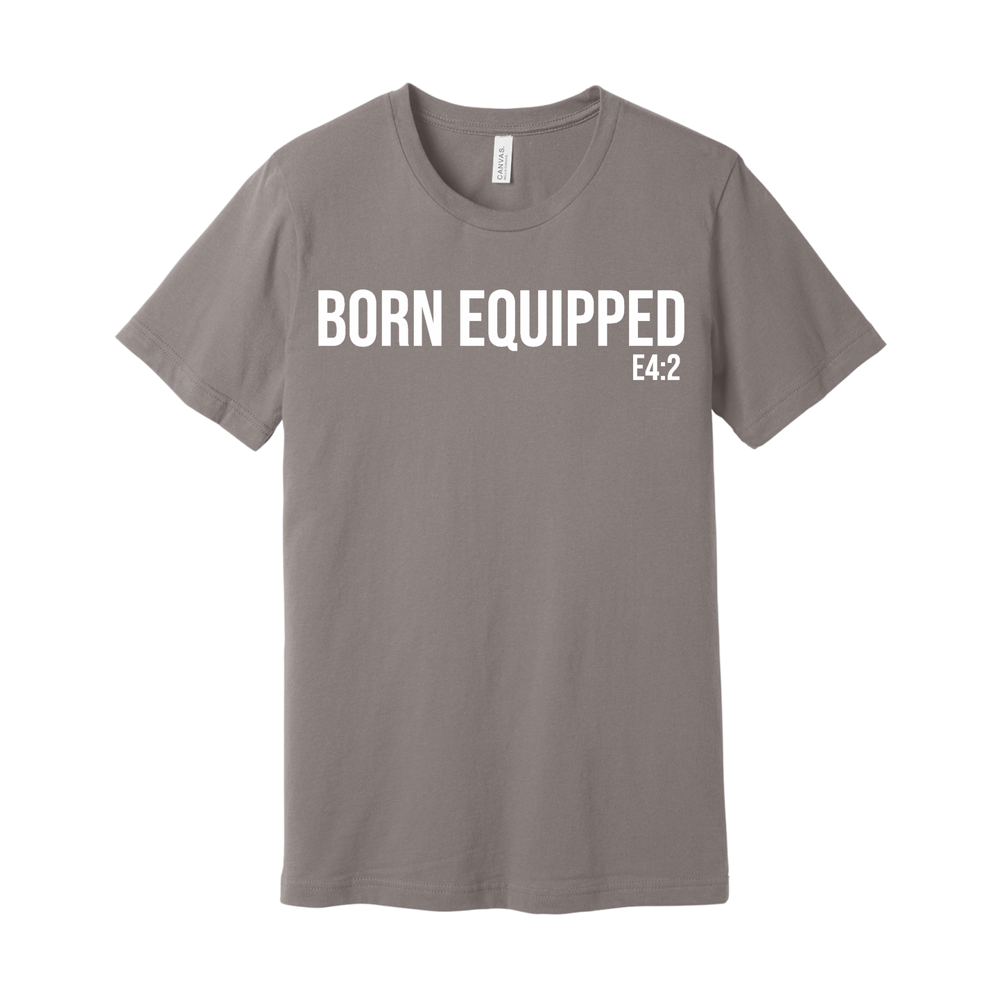 Born Equipped Signature Tee | Pebble