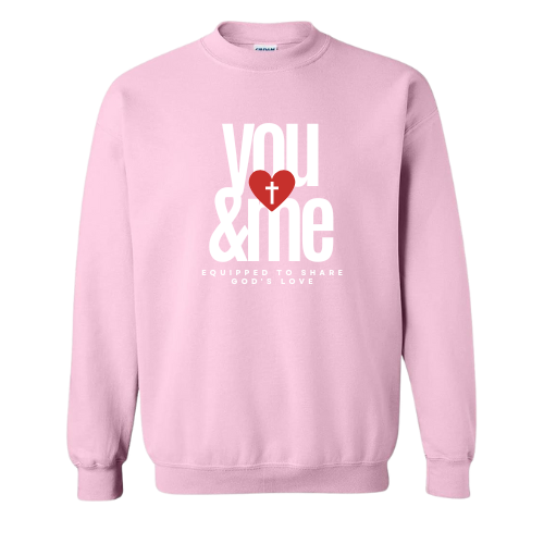 Equipped to Share God's Love Unisex Sweatshirt- Pink