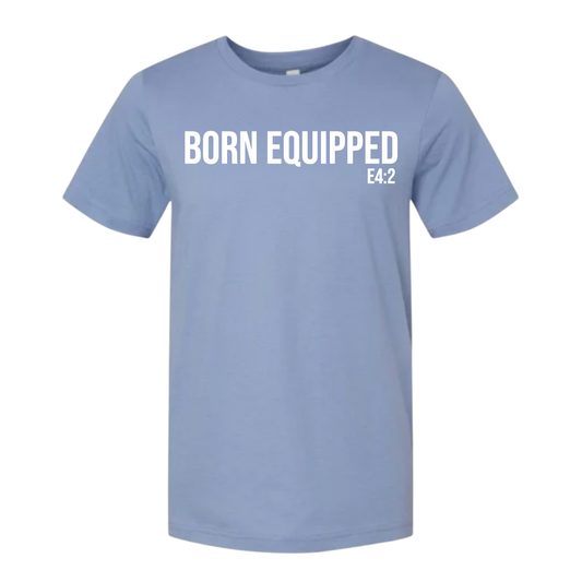 Born Equipped Signature Tee | Lavender Blue