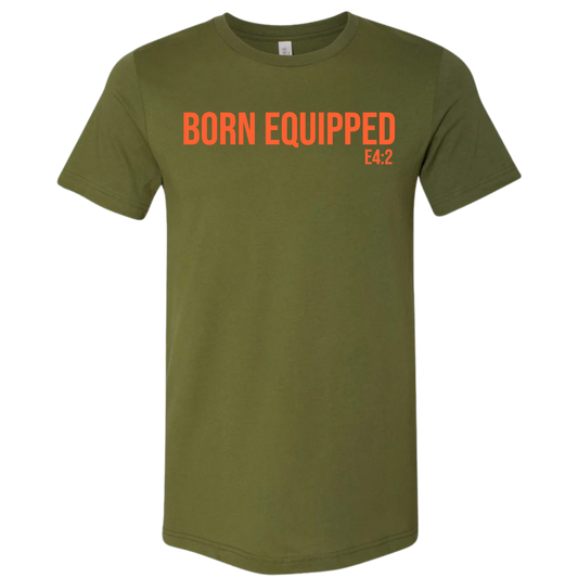 Born Equipped Signature Tee | Olive Green